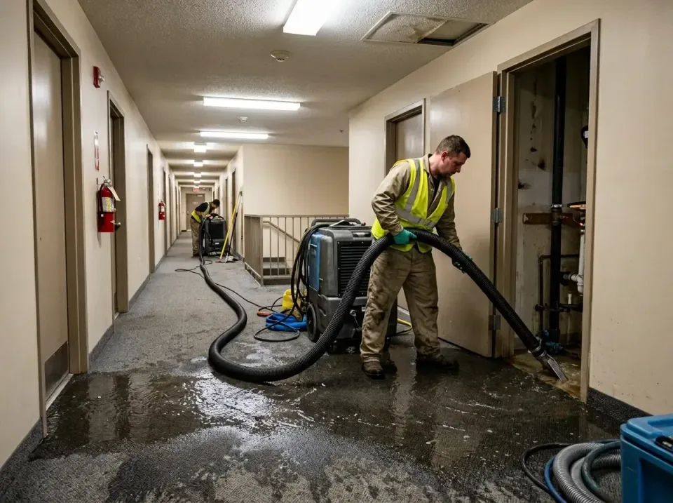 multi-unit-apartment-hallway-f-005 — frequently asked questions, Emergency Burst Pipe Water Extraction & Removal in Palmhurs…